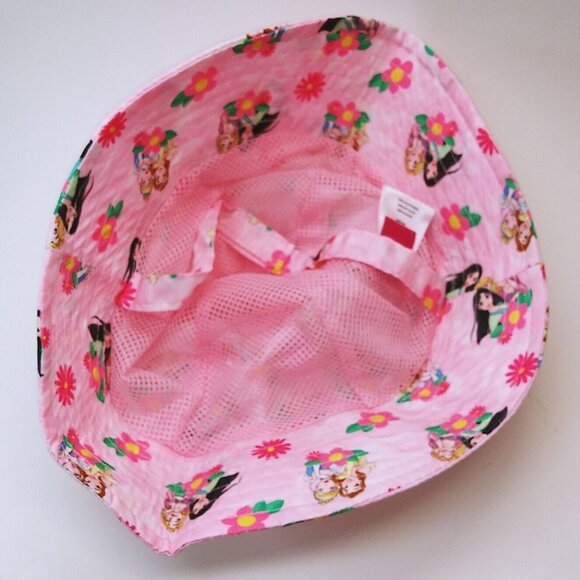 Disney Princess Pink Bucket Hat With Strap Toddler Size UPF 50+ - Picture 2 of 6